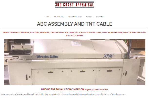 Auction Listing Example