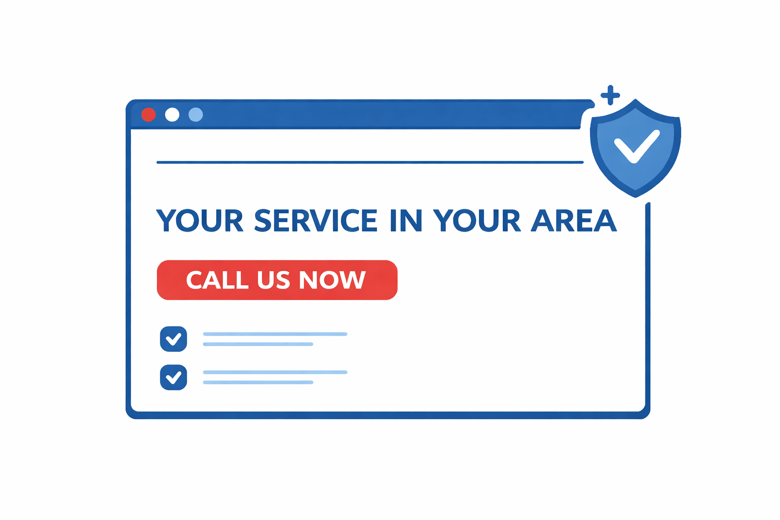 Home page design for local business