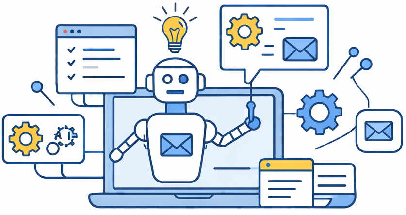 AI assisted development illustration